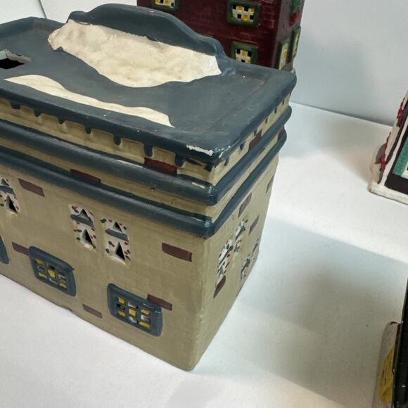 Vintage 1995 Collection Christmas Village (Lot Of 6) 6” Winter Snow Village - Picture 5 of 16